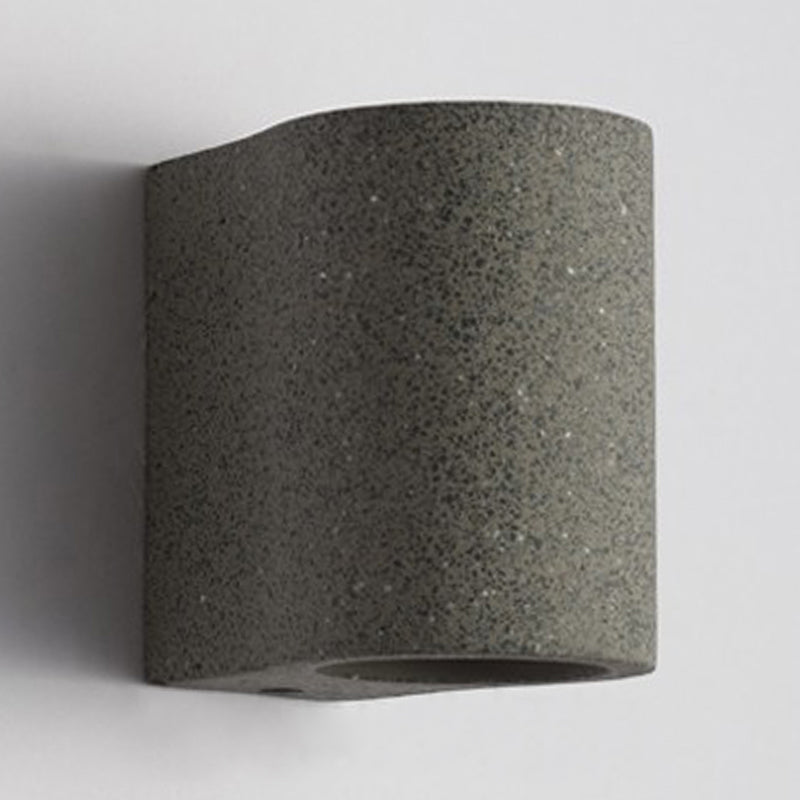 Modern Rectangular Sconce Light Fixture Cement 2-light Wall Sconces for Outdoor