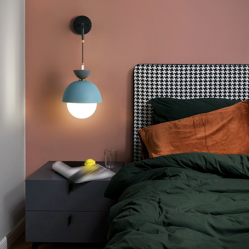 Modern Globe Shape Wall Sconce Lights 1 Light Wall Light for Dining Room