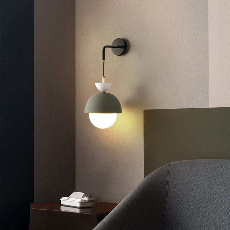 Modern Globe Shape Wall Sconce Lights 1 Light Wall Light for Dining Room