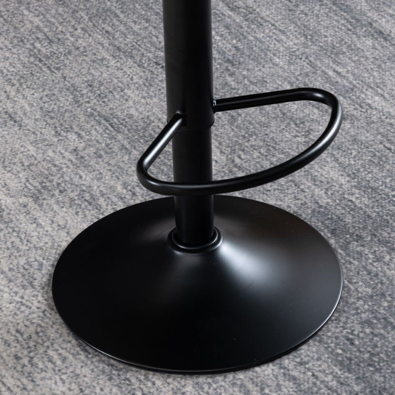 Faux Leather Swivel Bar Chair Modern Armless Upholstered Bar Stool