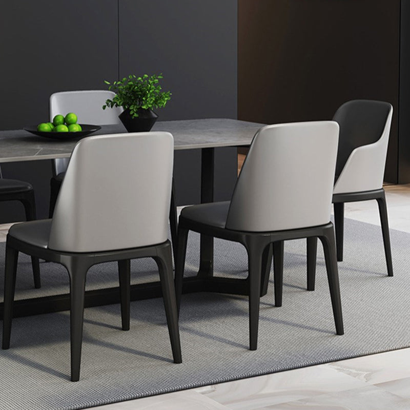 Grey Designer 1/2/5/6/7 Pieces Dining Table Set Rectangle Stone Dinette Set