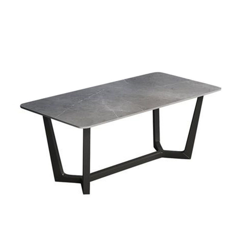 Grey Designer 1/2/5/6/7 Pieces Dining Table Set Rectangle Stone Dinette Set