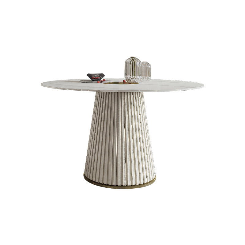 Nordic Glam Rectangle Sintered Stone Table Set 1/2/3/5/7 Pieces Dining Set