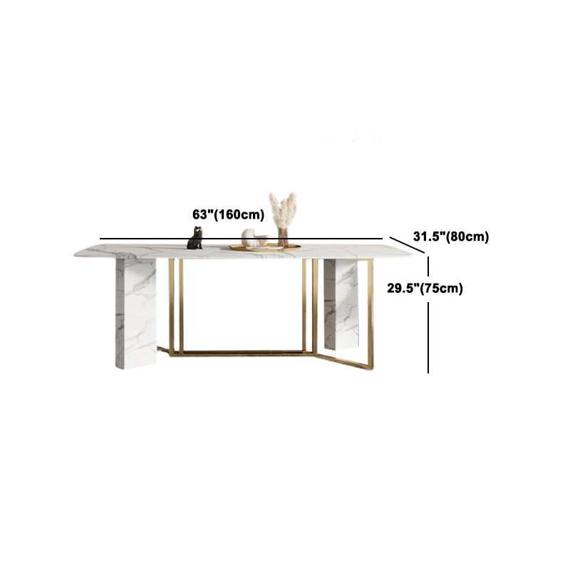 Nordic Glam Sintered Stone Table Set 1/4/5/7 Pieces Dining Set