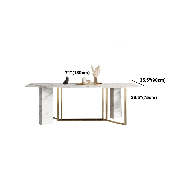 Nordic Glam Sintered Stone Table Set 1/4/5/7 Pieces Dining Set