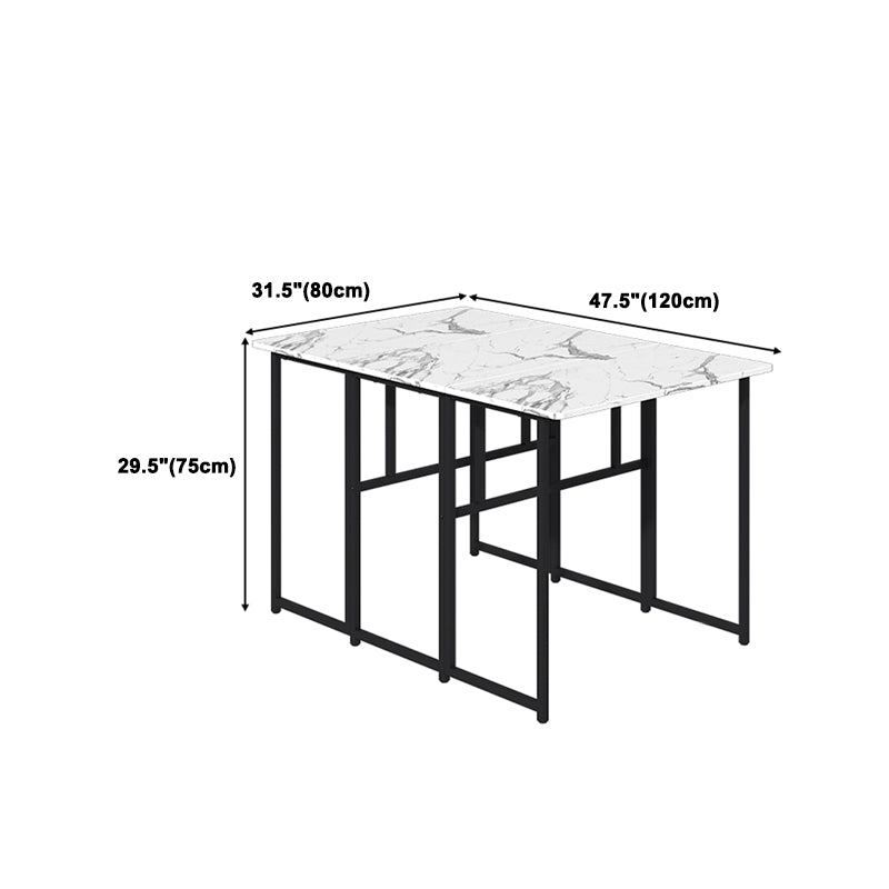 Wood Dining Set 1/2/3/5/7 Pcs Folding Dining Table and Chairs