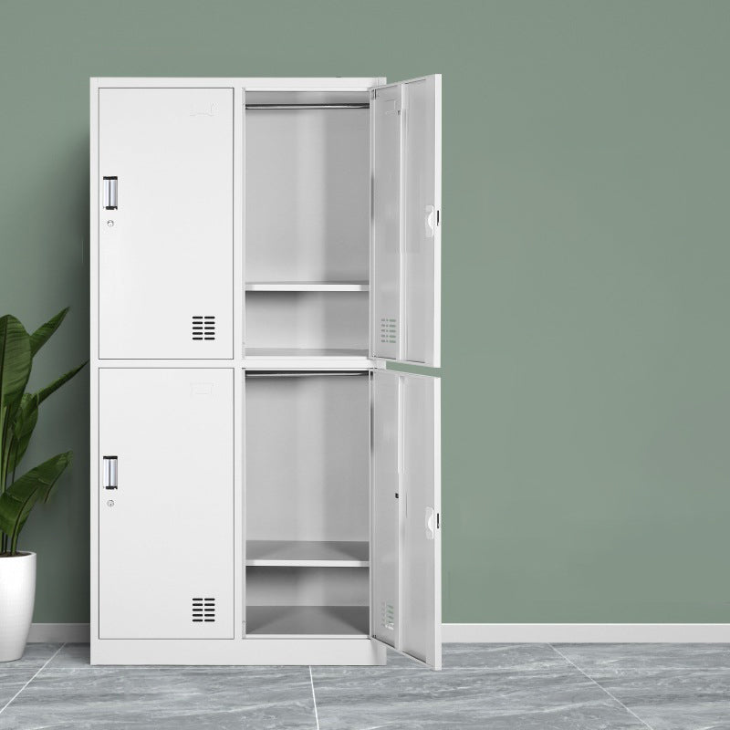 Contemporary Style Wardrobe Metal Home Wardrobe Closet with Locks