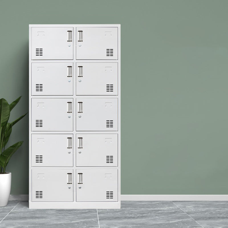 Contemporary Style Wardrobe Metal Home Wardrobe Closet with Locks