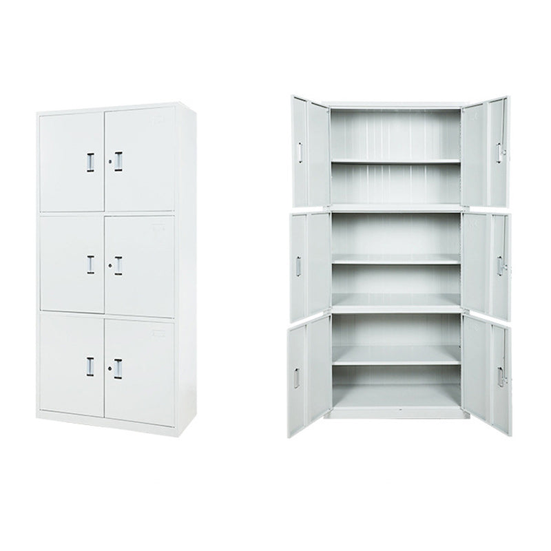 Modern Style Metal Wardrobe White Colour Freestanding Wardrobe Closet