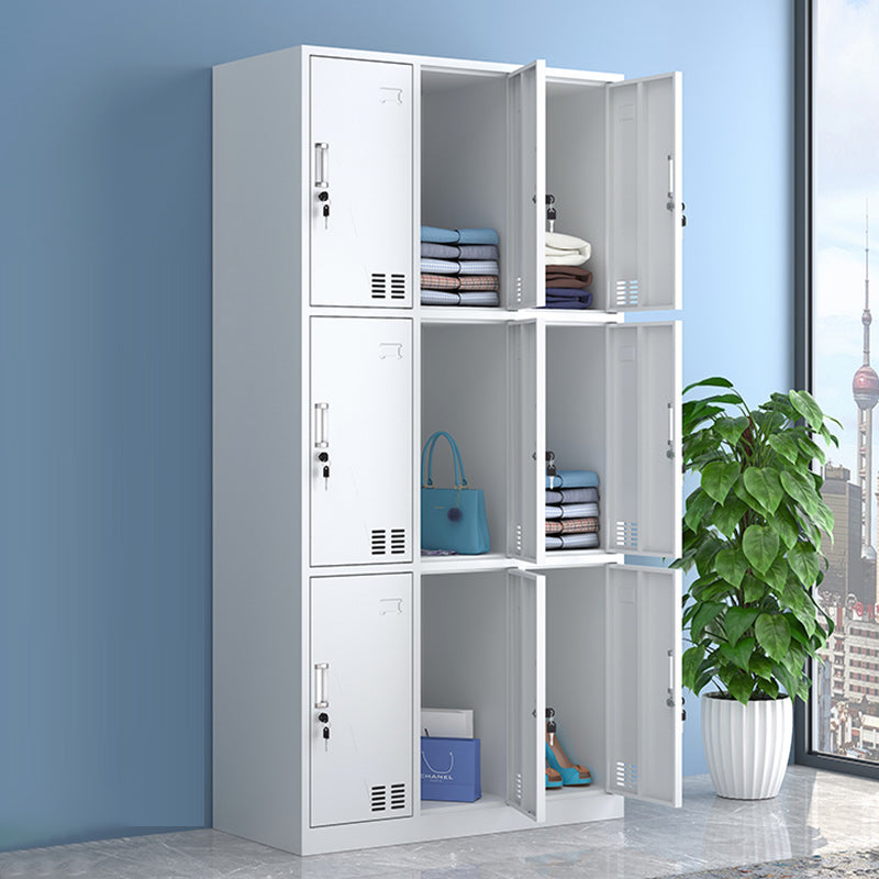 Contemporary Wardrobe Metal White Colour Wardrobe Closet for Bedroom