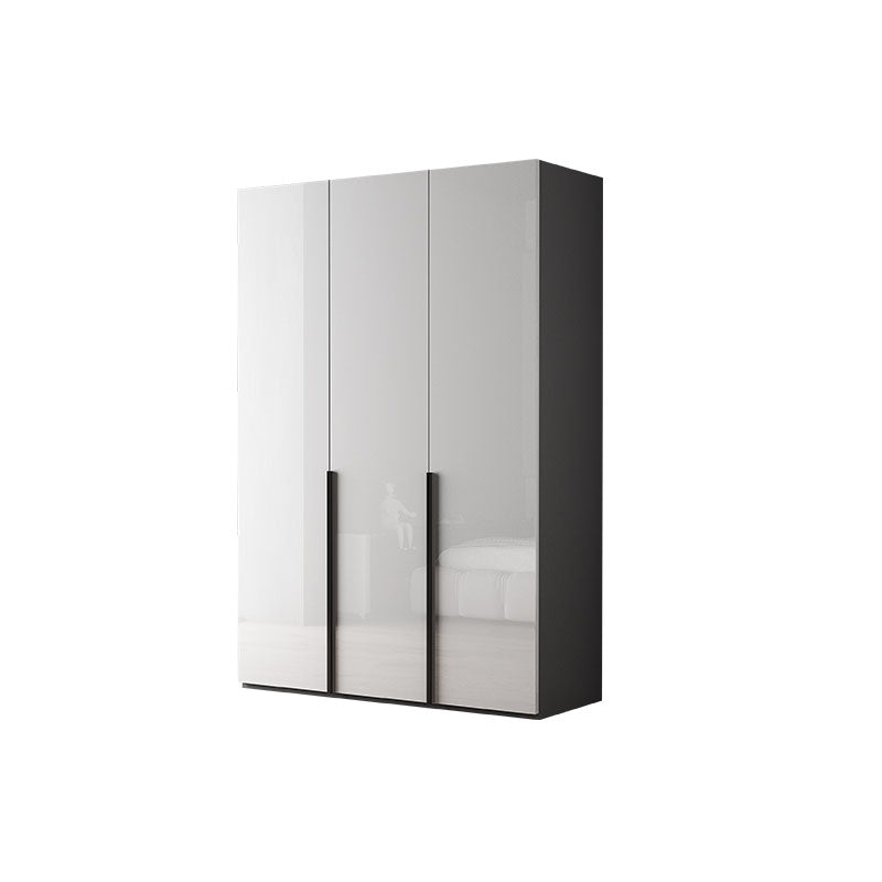 Contemporary Style Wood Wardrobe White Colour Soft Close Door Wardrobe Closet for Home