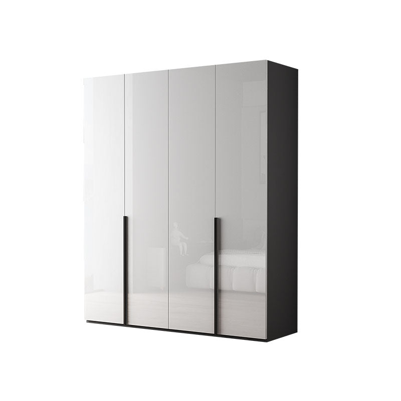 Contemporary Style Wood Wardrobe White Colour Soft Close Door Wardrobe Closet for Home