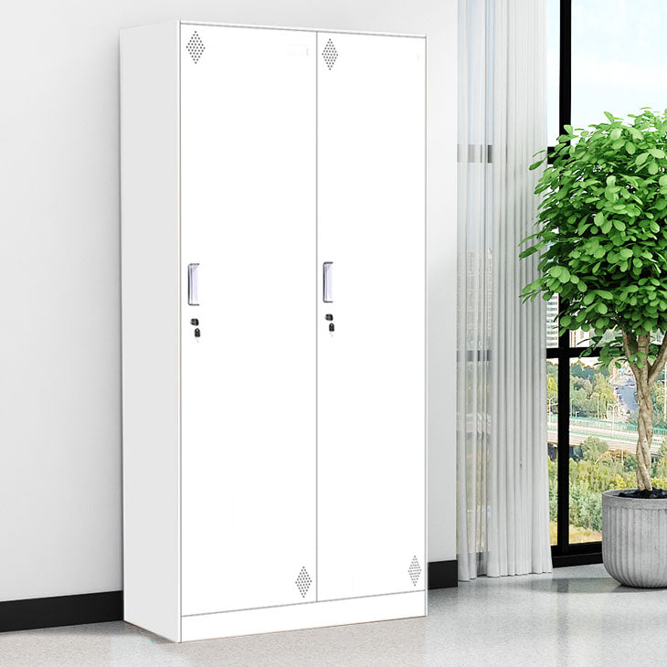 Contemporary Style Wardrobe Armoire Steel Wardrobe Closet with Lock