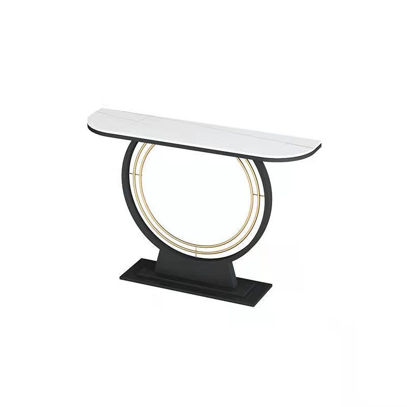 11.8" W Slate Console Scratch Resistant Contemporary Sofa Console Table