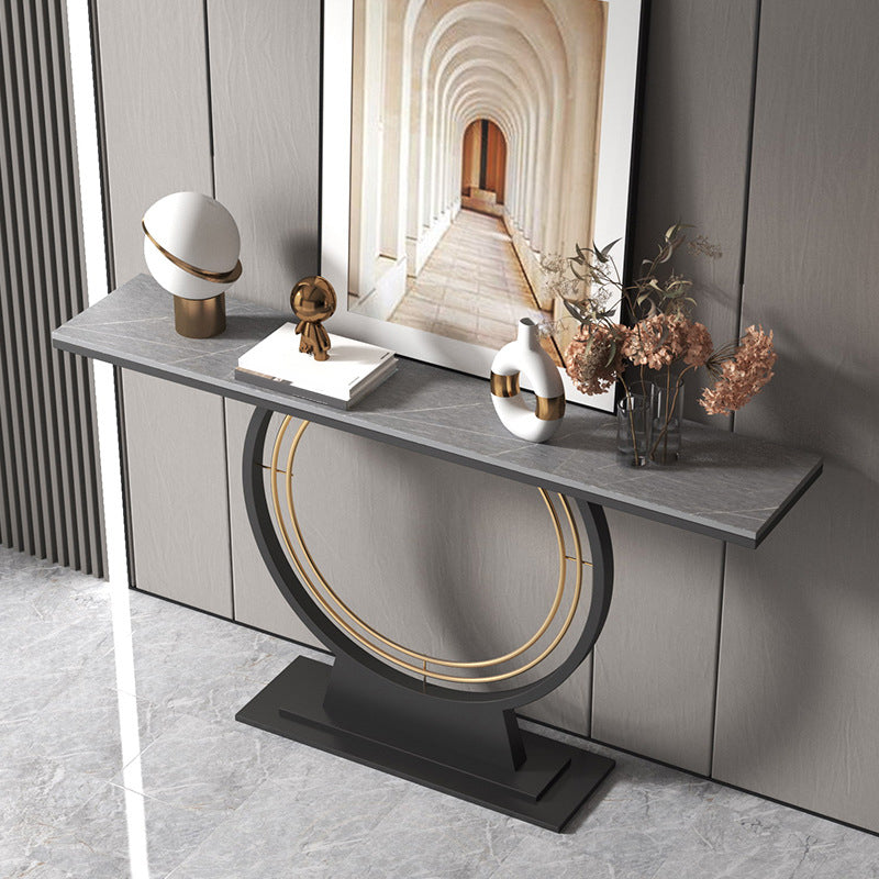 11.8" W Slate Console Scratch Resistant Contemporary Sofa Console Table