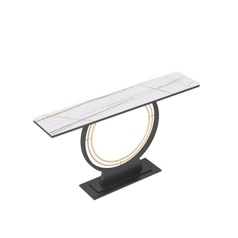 11.8" W Slate Console Scratch Resistant Contemporary Sofa Console Table