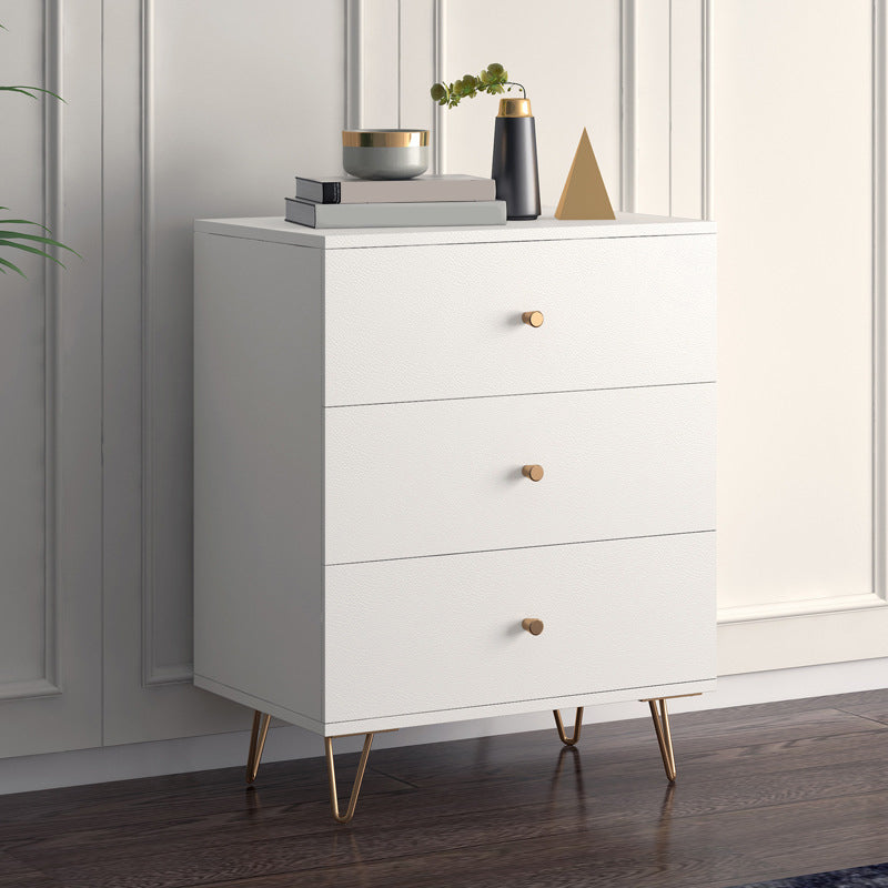 Classic Glam Soft-Close Storage Chest Drawers White Wood Dresser