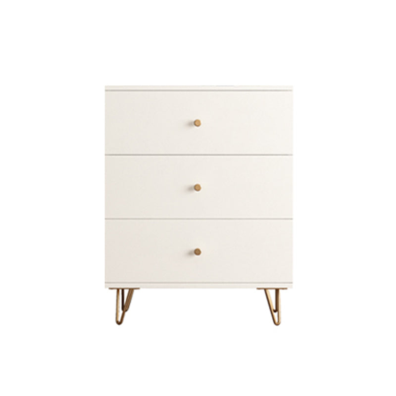 Classic Glam Soft-Close Storage Chest Drawers White Wood Dresser
