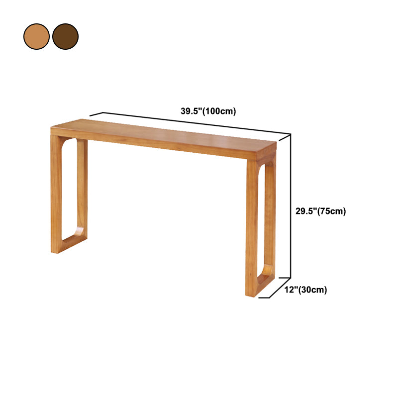 Mid-Century Modern Console Table Wood Rectangle Sofa Console Table