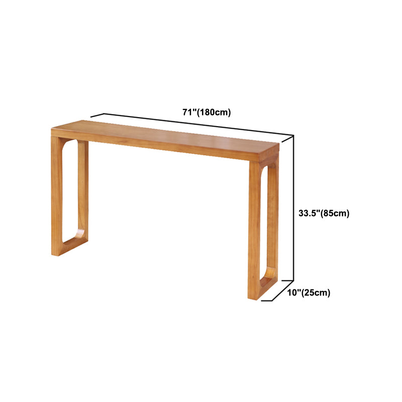 Mid-Century Modern Console Table Wood Rectangle Sofa Console Table
