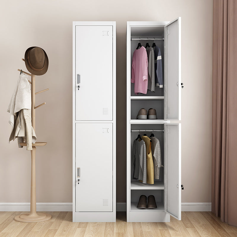 Contemporary Metal Wardrobe Armoire Hinged Wardrobe Closet for Home