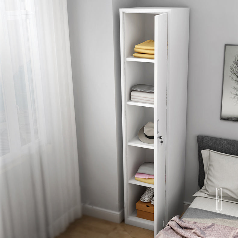 Contemporary Metal Wardrobe Armoire Hinged Wardrobe Closet for Home