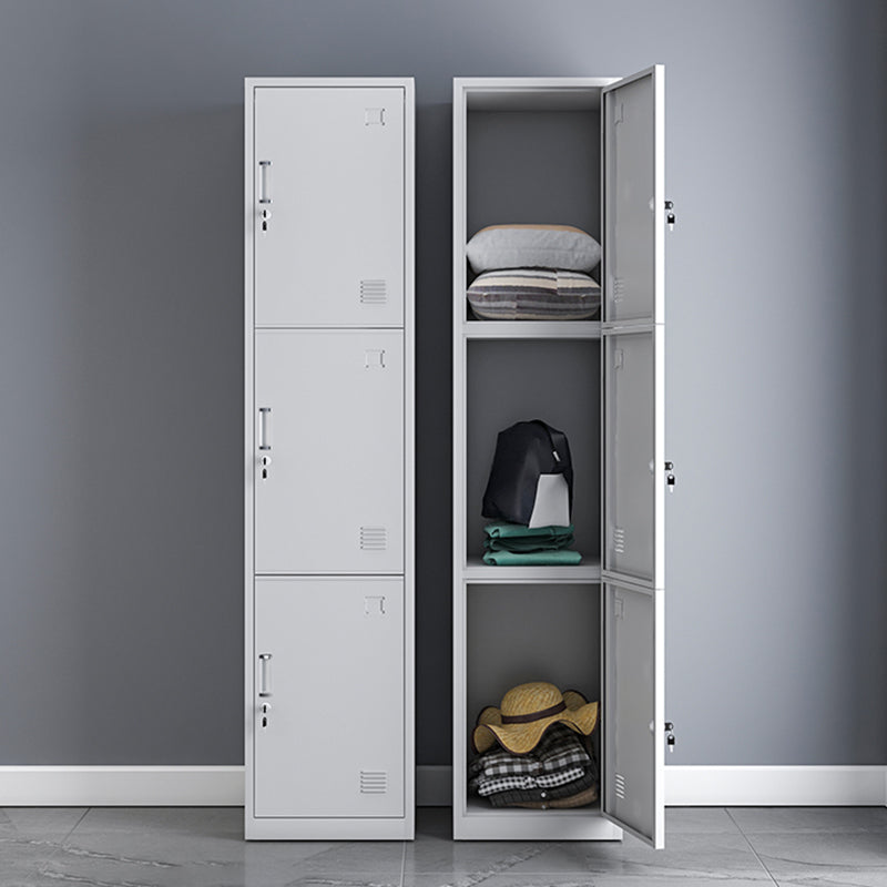 Contemporary Metal Wardrobe Armoire Hinged Wardrobe Closet for Home