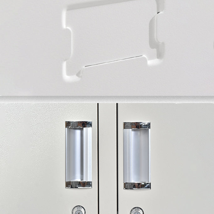 Contemporary Metal Wardrobe Armoire Hinged Wardrobe Closet for Home