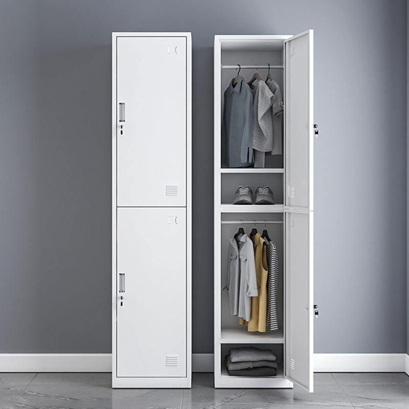 Contemporary Metal Wardrobe Armoire Hinged Wardrobe Closet for Home