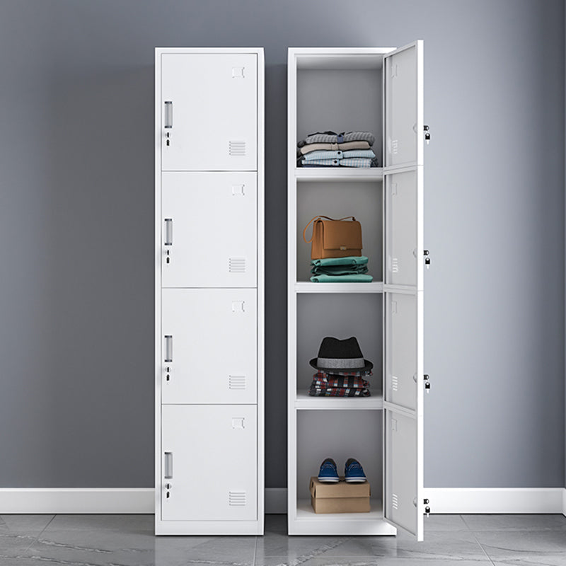 Contemporary Metal Wardrobe Armoire Hinged Wardrobe Closet for Home