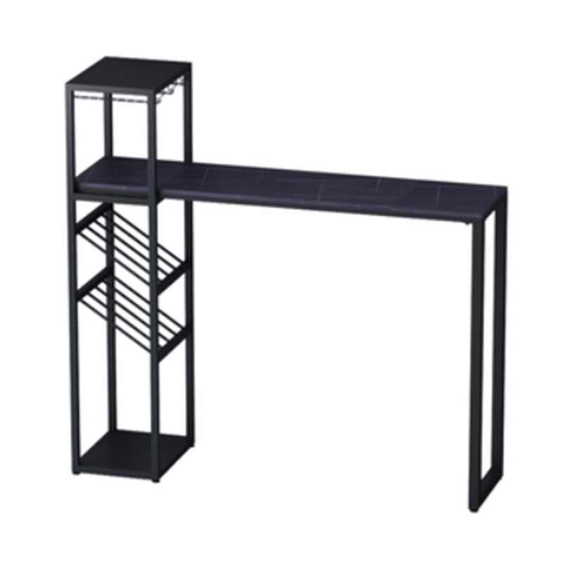 Glam Bar Table Set 1/2/3 Pcs Storage Bar Table with Bar Stools