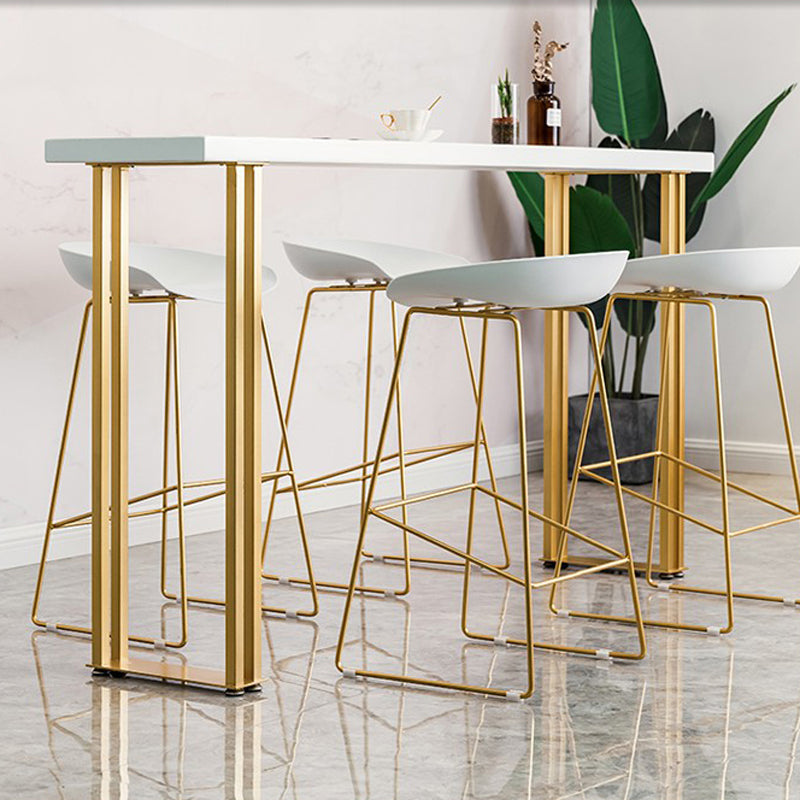 Walnut Solid Wood Bar Table Set 1/2/3/5 Pcs Glam Bar Table and Stools