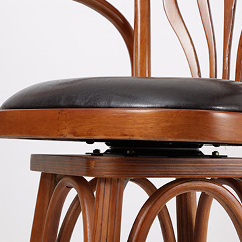 Industrial 1/2/3 Pieces Round Bar Table Set Solid Wood Bar Table Set for Home Use