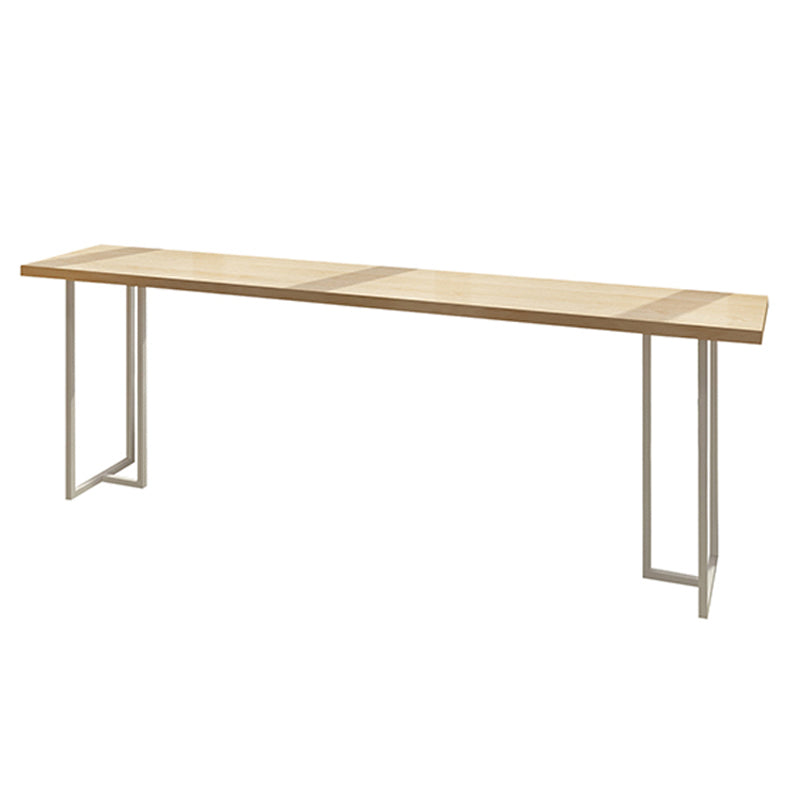 Rectangular Solid Wood Bar Table Set 1/5/6 Pieces Counter Table with Backless Stools