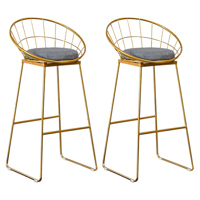 Glam Folding Bar Table Set 1/2 Pcs Bar Table and Bar Stools with Metal Frame