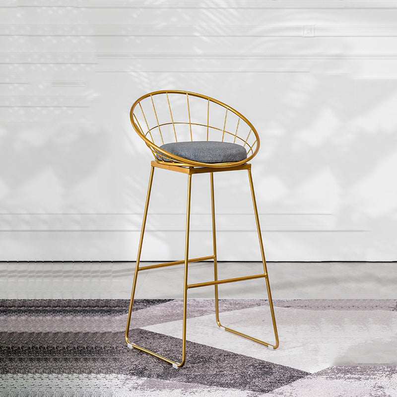 Glam Folding Bar Table Set 1/2 Pcs Bar Table and Bar Stools with Metal Frame