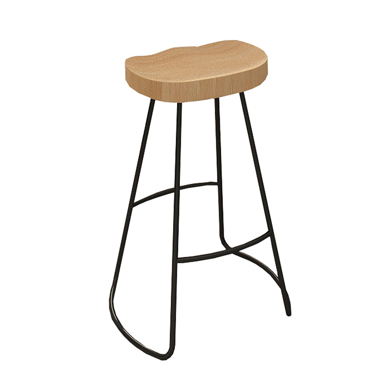 Rectangular Solid Wood Bar Table Set 1/5 Pieces Counter Table with Backless Stools