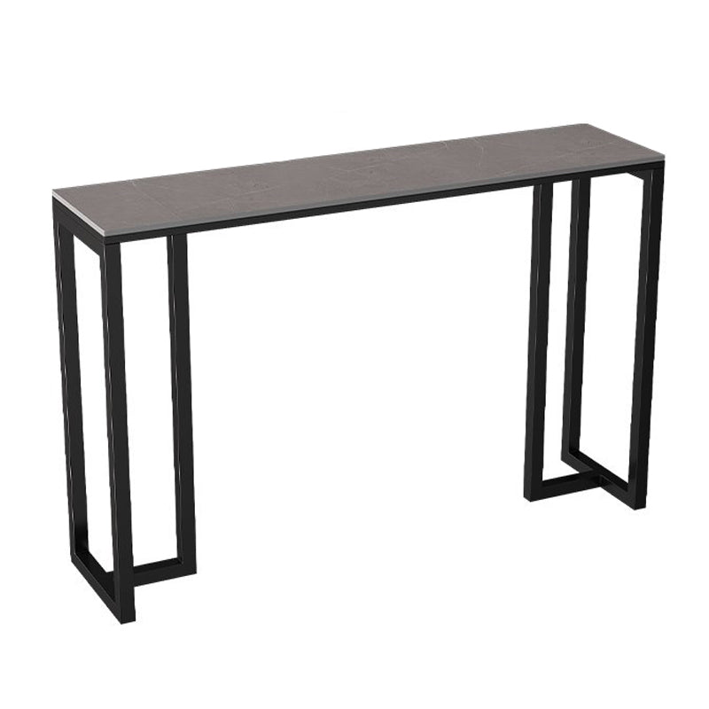 Modern 1/3/4/5 Pieces Bar Table Set Rectangle Stone Counter Table with Stools for Balcony