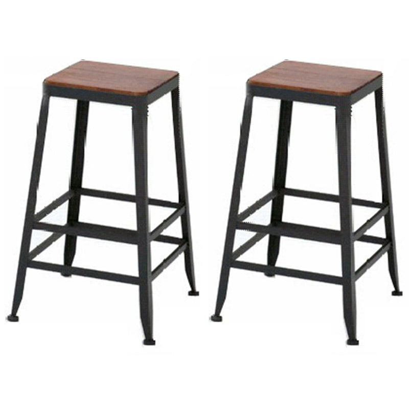 Industrial 1/2/9 Pieces Bar Table Set Rectangle Pine Wood Counter Table with High Stools