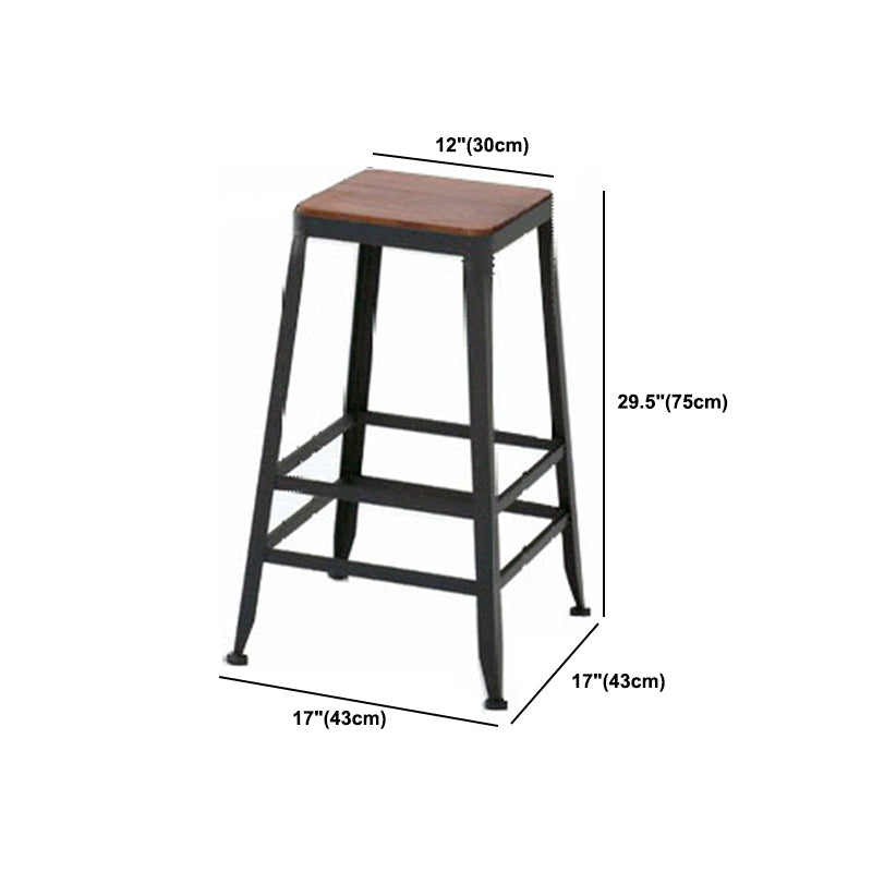 Industrial 1/2/9 Pieces Bar Table Set Rectangle Pine Wood Counter Table with High Stools