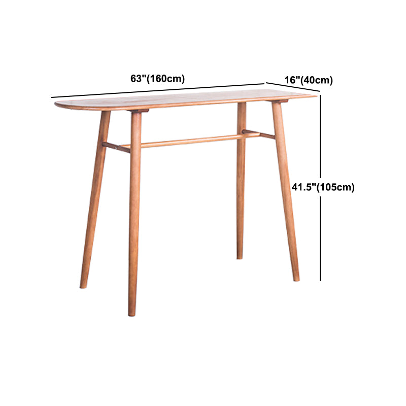 Glam 1/3 Pieces Bar Table Set Rectangle Wooden Counter Table for Home Use