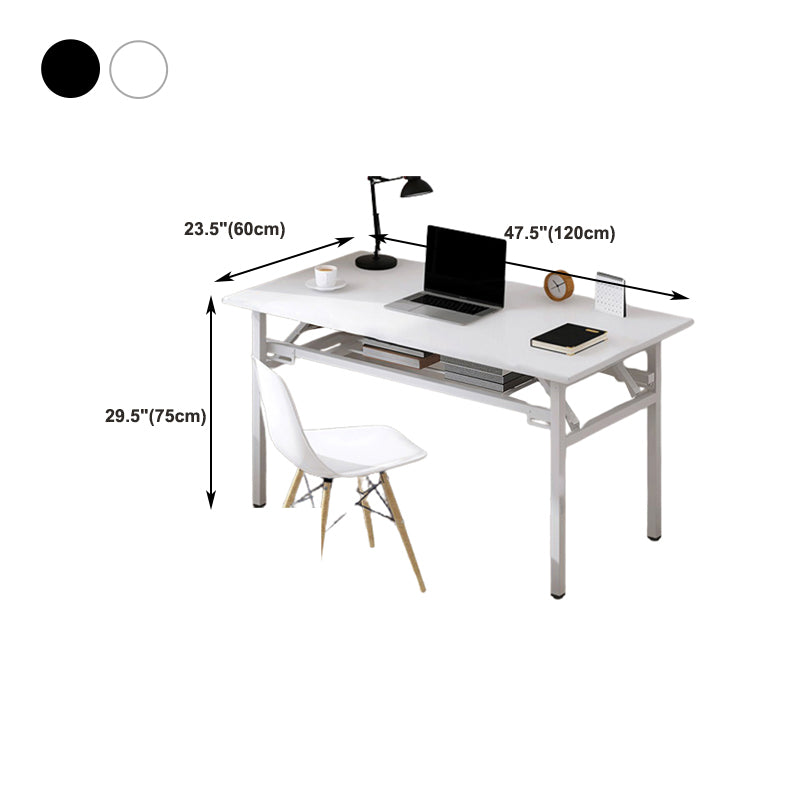 29.5" H Rectangular Writing Desk Contemporary Wood Office Desk