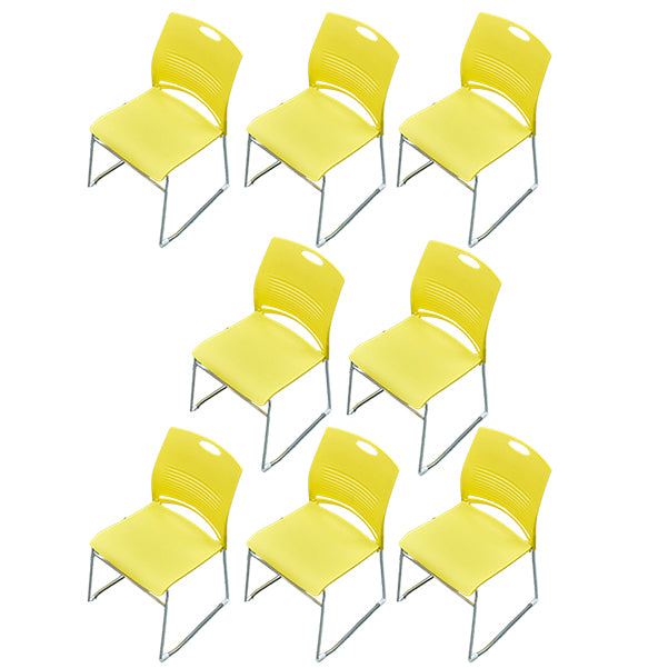 No Wheels Modern Office Chair Armless Upholstered Office Chair