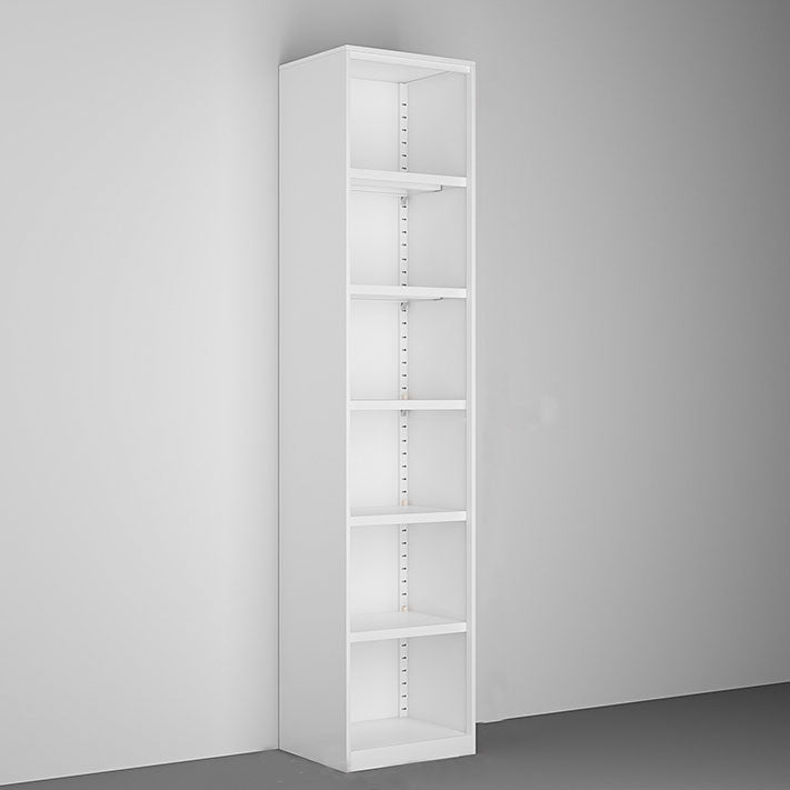 Modern Closed Storage Bookcase Black/White Metal Bookshelf with Shelves