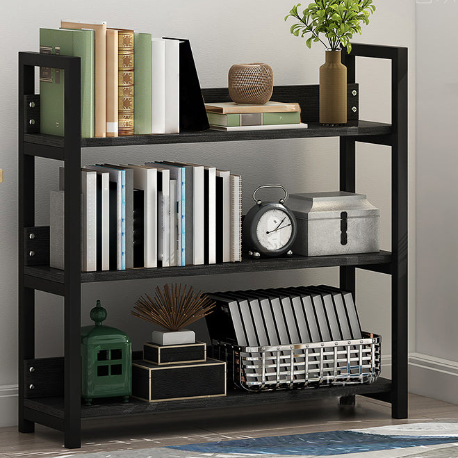 Open Multi-layer Bookshelf Modern Steel Wood Home Living Room Bookcase