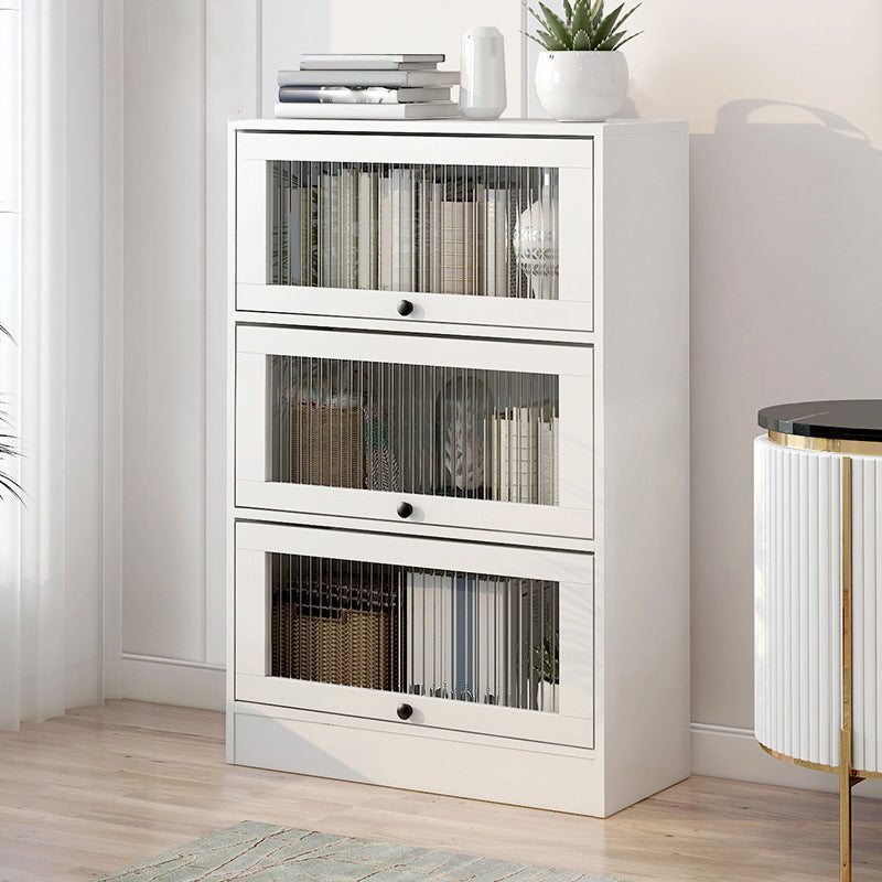 Scandinavian 11.8" Wide Standard Bookcase Manufactured Wood Bookshelf