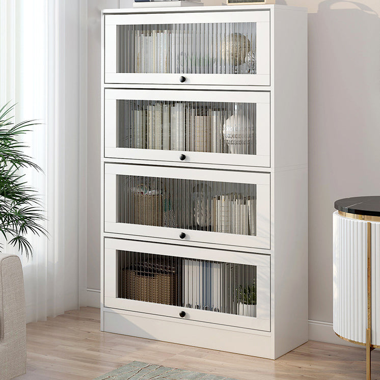 Scandinavian 11.8" Wide Standard Bookcase Manufactured Wood Bookshelf