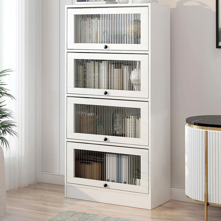 Scandinavian 11.8" Wide Standard Bookcase Manufactured Wood Bookshelf