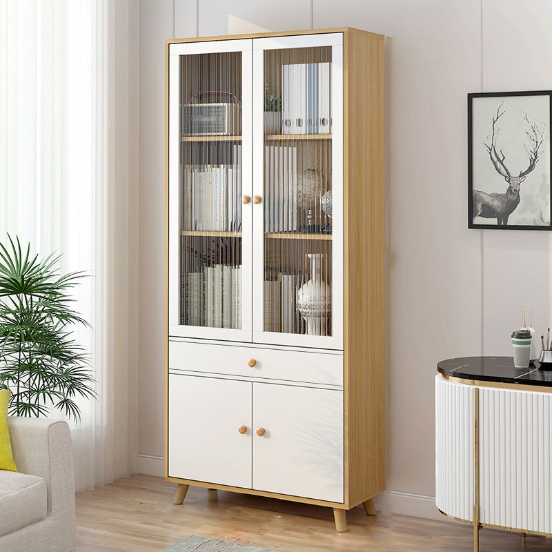 Scandinavian 11.8" Wide Standard Bookcase Manufactured Wood Bookshelf