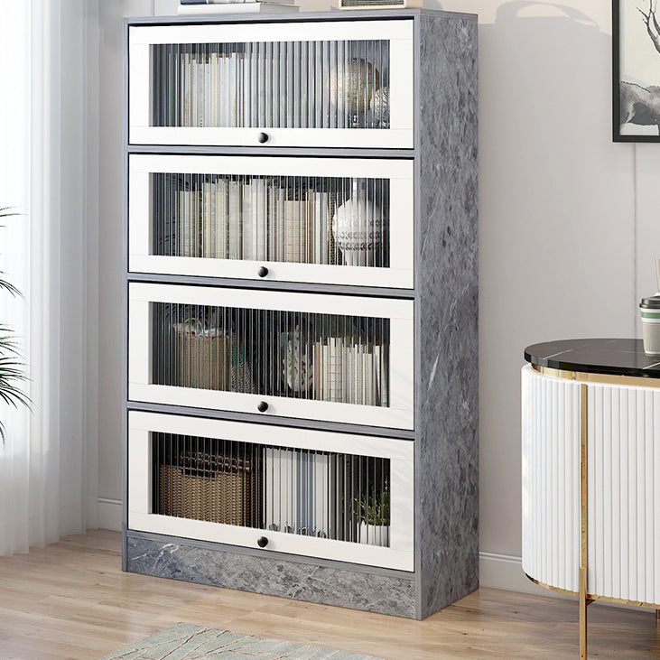 Scandinavian 11.8" Wide Standard Bookcase Manufactured Wood Bookshelf